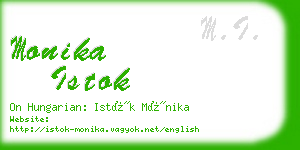 monika istok business card